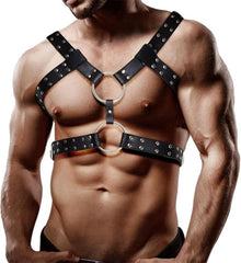 Harness Männer Leder Sexy Unterwäsche Brustgurt Gothic Bondage