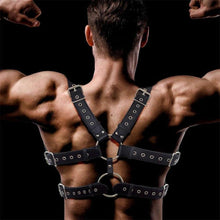 Herren Gay Harness Leder Sexy Unterwäsche Bondage Brustgurt
