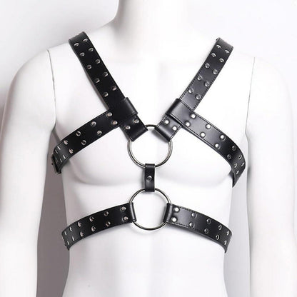 Harness Männer Leder Sexy Unterwäsche Brustgurt Gothic Bondage