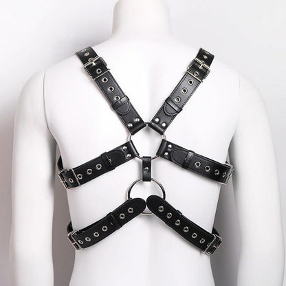 Männer Leder Harness Unterwäsche Bondage Brust Geschirr Fetish Erotik Punk Gothic
