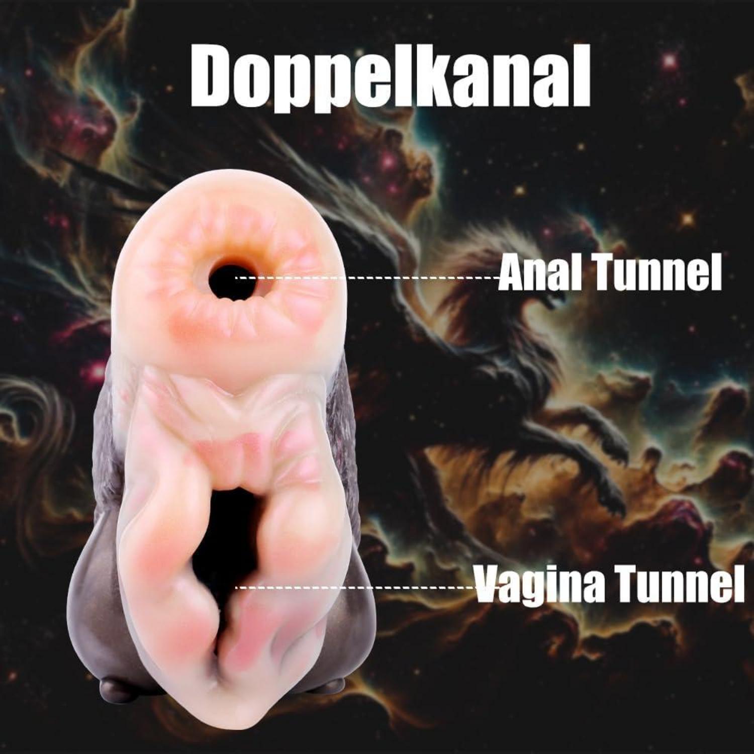 Seckoe Großer Tier Masturbator Taschenmuschi Realistisch mit Analtunnel und Animal Vagina