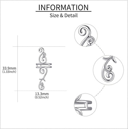 Sterling Silber Ohrmanschetten Ohrringe Nicht Piercing Frauen Schmuck