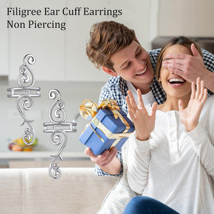 Ohrmanschetten Ohrringe Sterling Silber Filigran Geschenke Mädchen