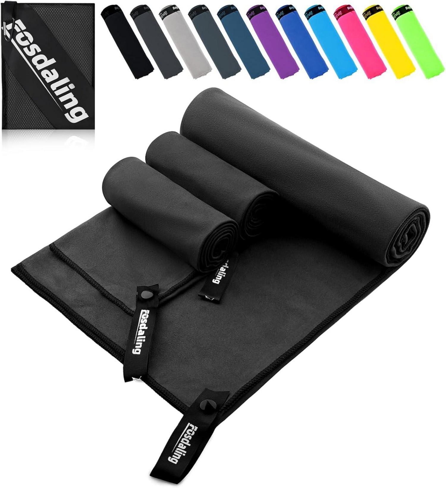 Schnelltrocknendes Mikrofaser Handtuch Set für Sport & Reise