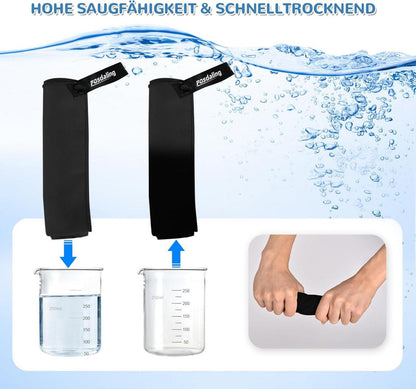 Mikrofaser Handtuch Set: Groß 160x80cm, 2 Klein 80x40cm, Schnelltrocknend