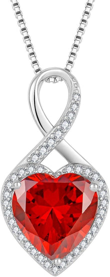 Infinity Birthstone Necklace 925 Sterling Silver Women's Jewelry Mama
