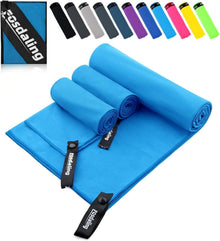 Schnelltrocknendes Mikrofaser Handtuch Set für Sport & Strand