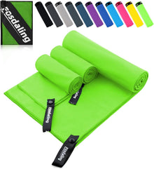 Schnelltrocknendes Mikrofaser Handtuch Set für Sport & Strand