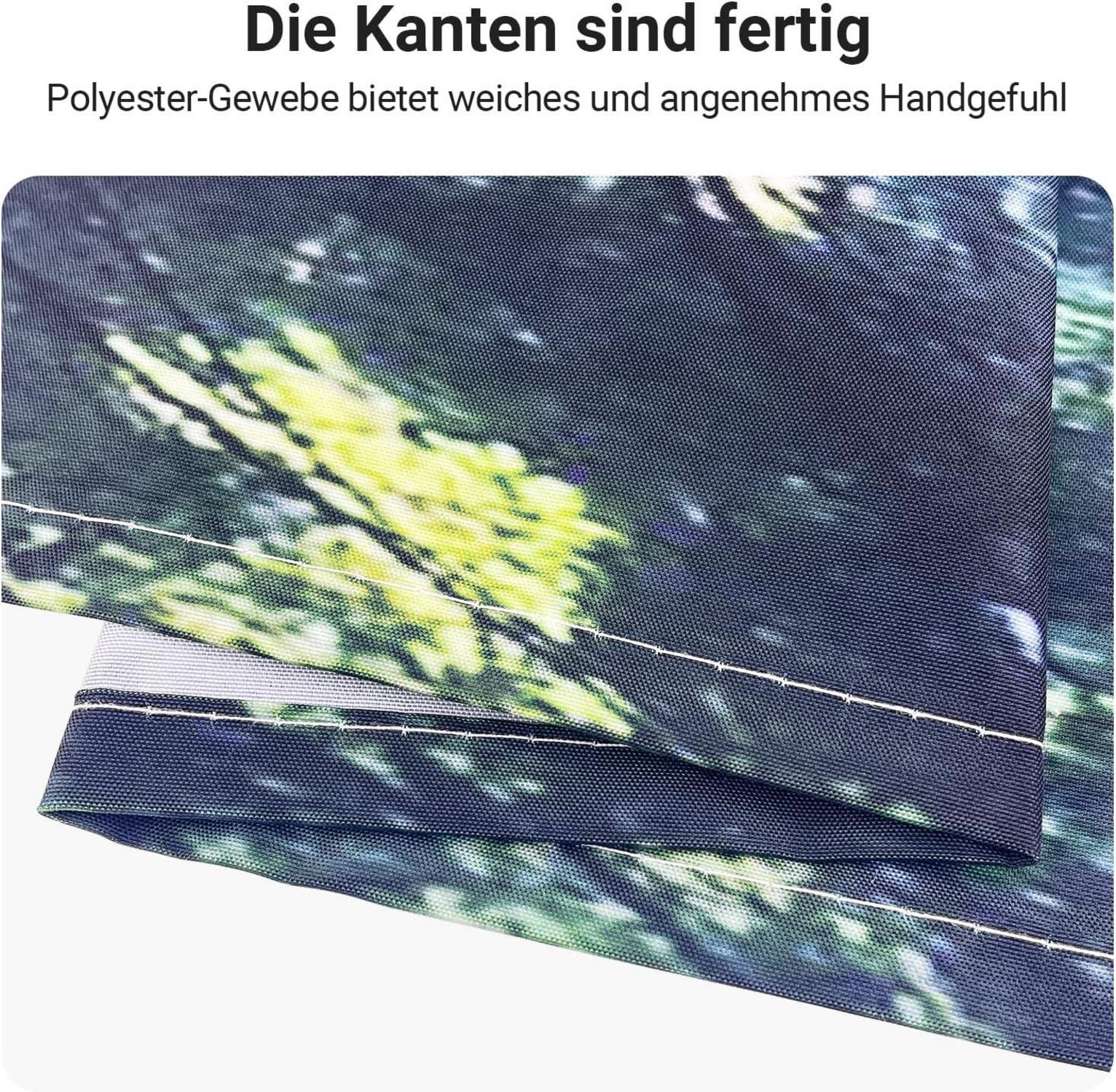 Duschvorhang 180x180cm Sunshine Forest, Antischimmel, Waschbar, 12 Ösen
