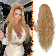 Lockiger Pferdeschwanz Haarteil mit Kordelzug 66cm Blond