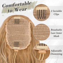Blond Lockiger Pferdeschwanz Haarteil 66cm Lang Synthetik