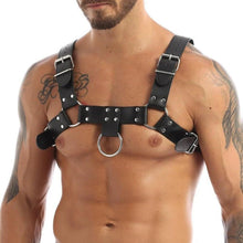 Herren Leder Brustgurt Punk Harness Gothic Fetisch Bondage