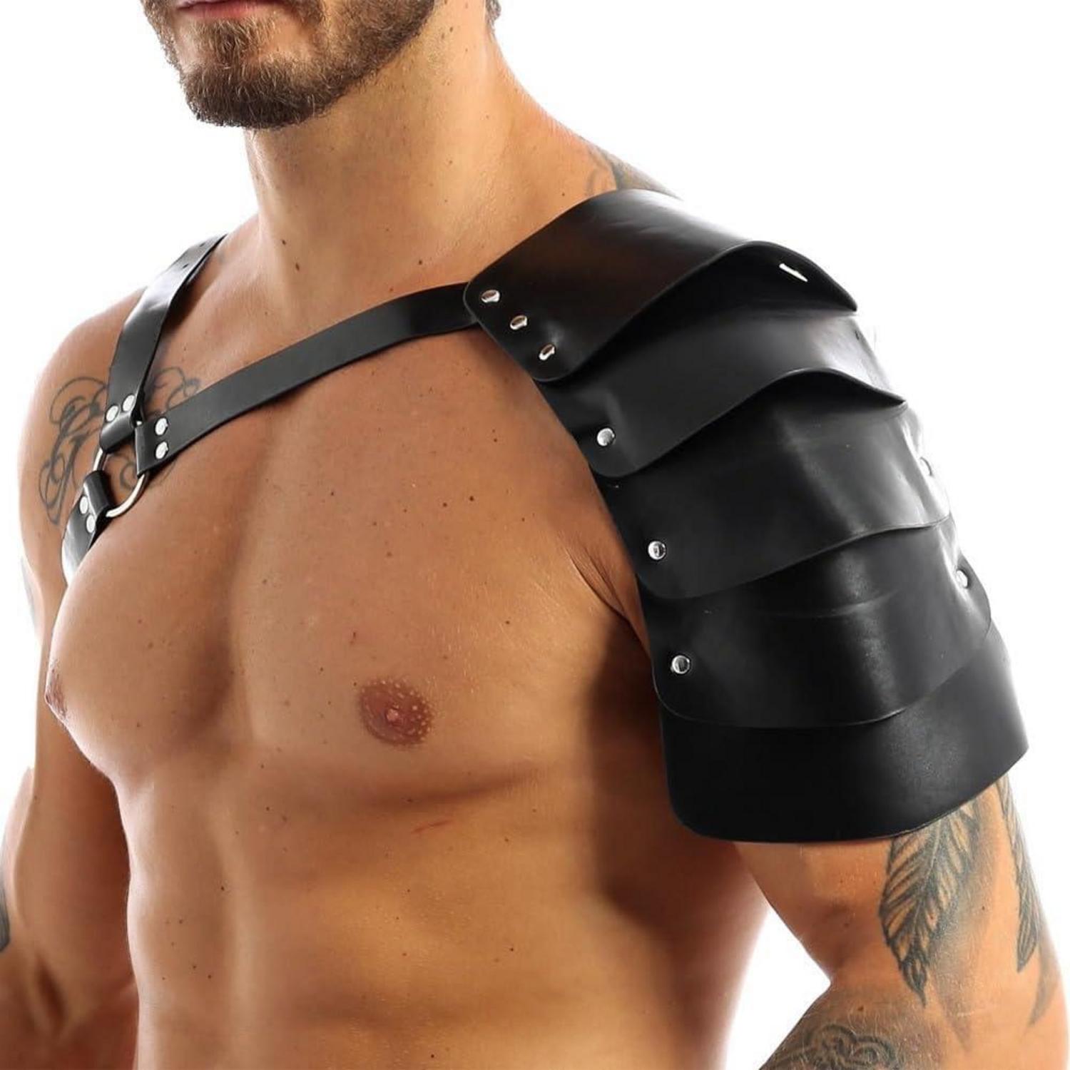 Verstellbares Leder Brust Harness für Männer BDSM Fetish Role Play