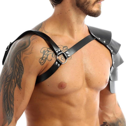 Moinha Herren Brust Harness Leder Geschirr BDSM Kostüm Sexspielzeug