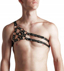 Herren Punk Body Brust Harness Leder Fetisch Gay Unterwäsche Erotik