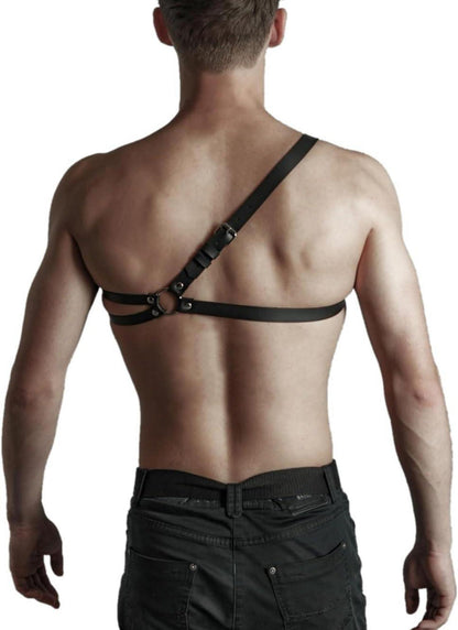Herren Punk Body Brust Harness Männer Leder Fetisch Brustgurt Gay Sexy Unterwäsche