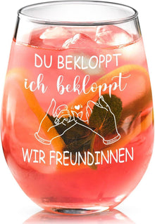 Weinglas Beste Freundin Geschenk Lustige Geschenke Frauen 520ml