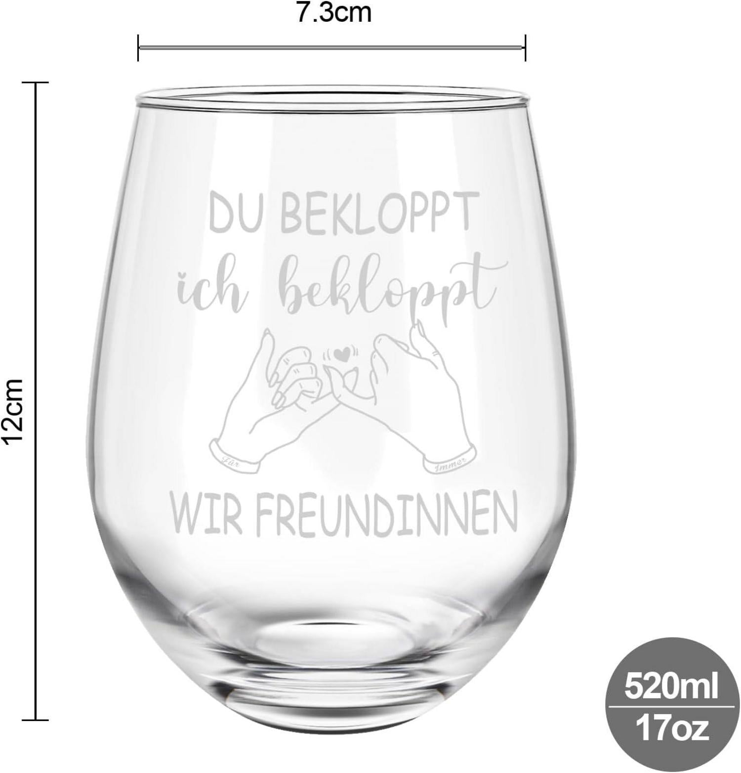 Beste Freundin Geschenk Weinglas lustige Geschenke 15oz Geburtstagsgeschenk