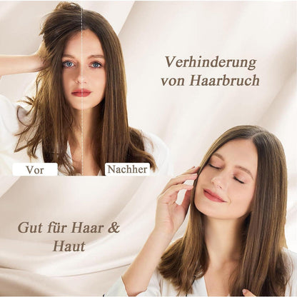 2er Set Satin Kissenbezug 80x80 mit 2 Haargummis, Schwarz
