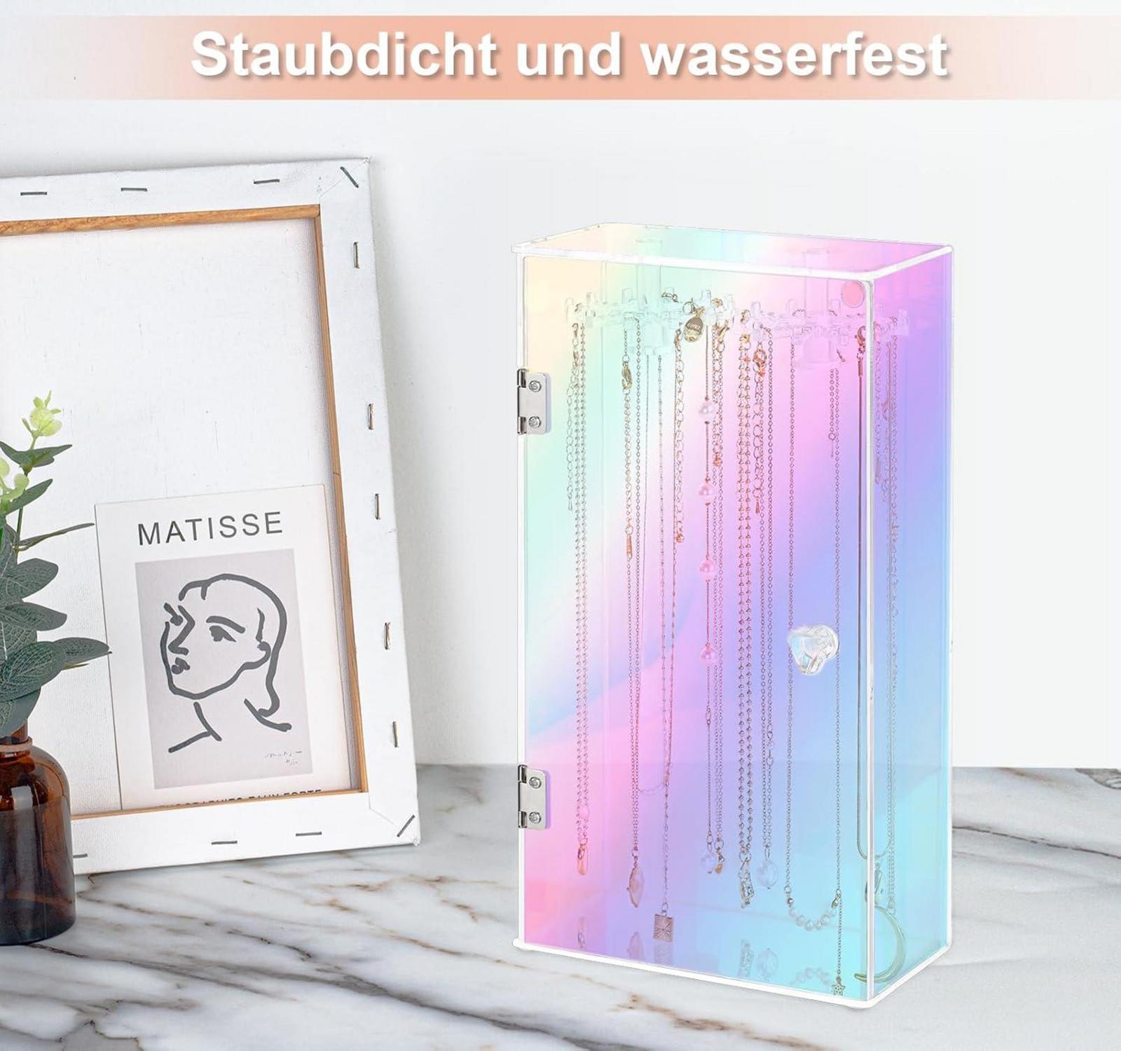 Schmuckständer Acryl Kettenständer Drehbar Samttablett