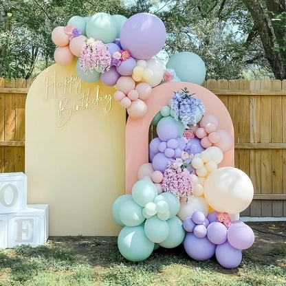 Luftballons Pastell Ballon Girlande Bunt 130 Stück, Mehrfarbige