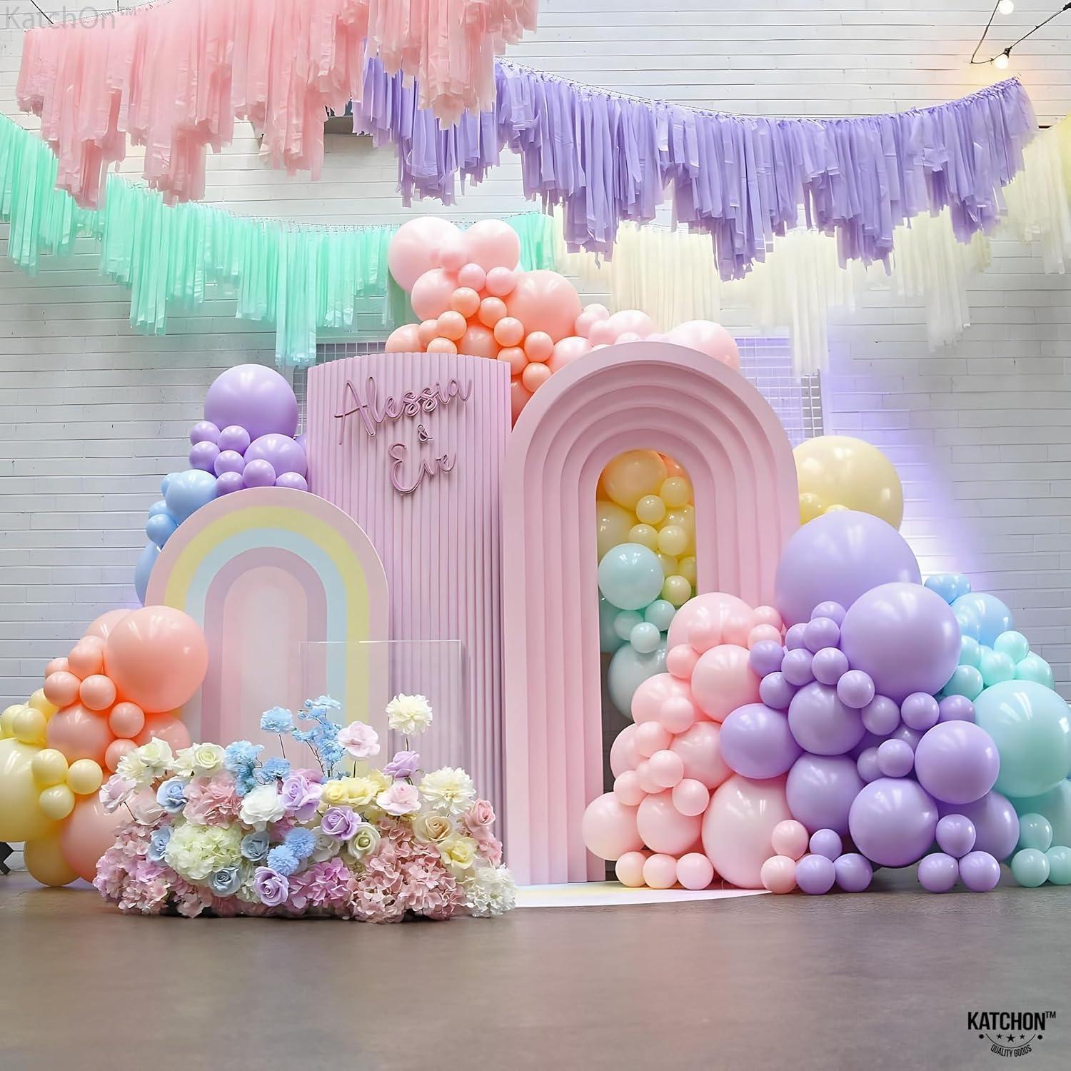 Pastell Luftballons Set 130 Stück Geburtstag Hochzeit Deko 18 12 10 5 Zoll