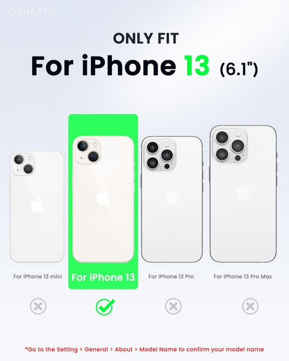 ORNARTO iPhone 13 Hülle mit Magnetkraft und Anti-Vergilbung