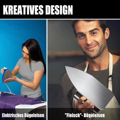 STEVEN-BULL Smash Burgerpresse Edelstahl lustige