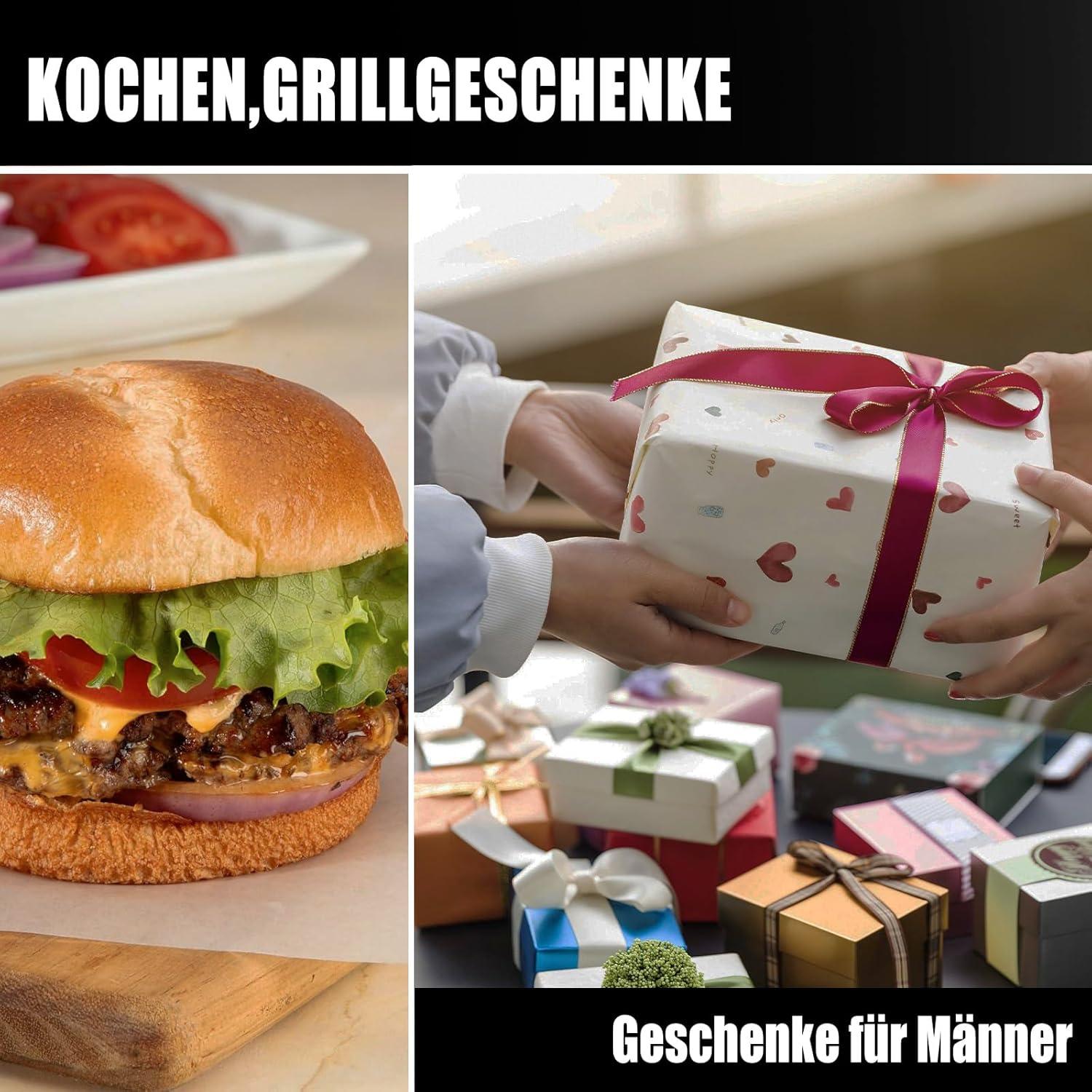 Smash Burgerpresse Edelstahl Smasher Männer Geschenke