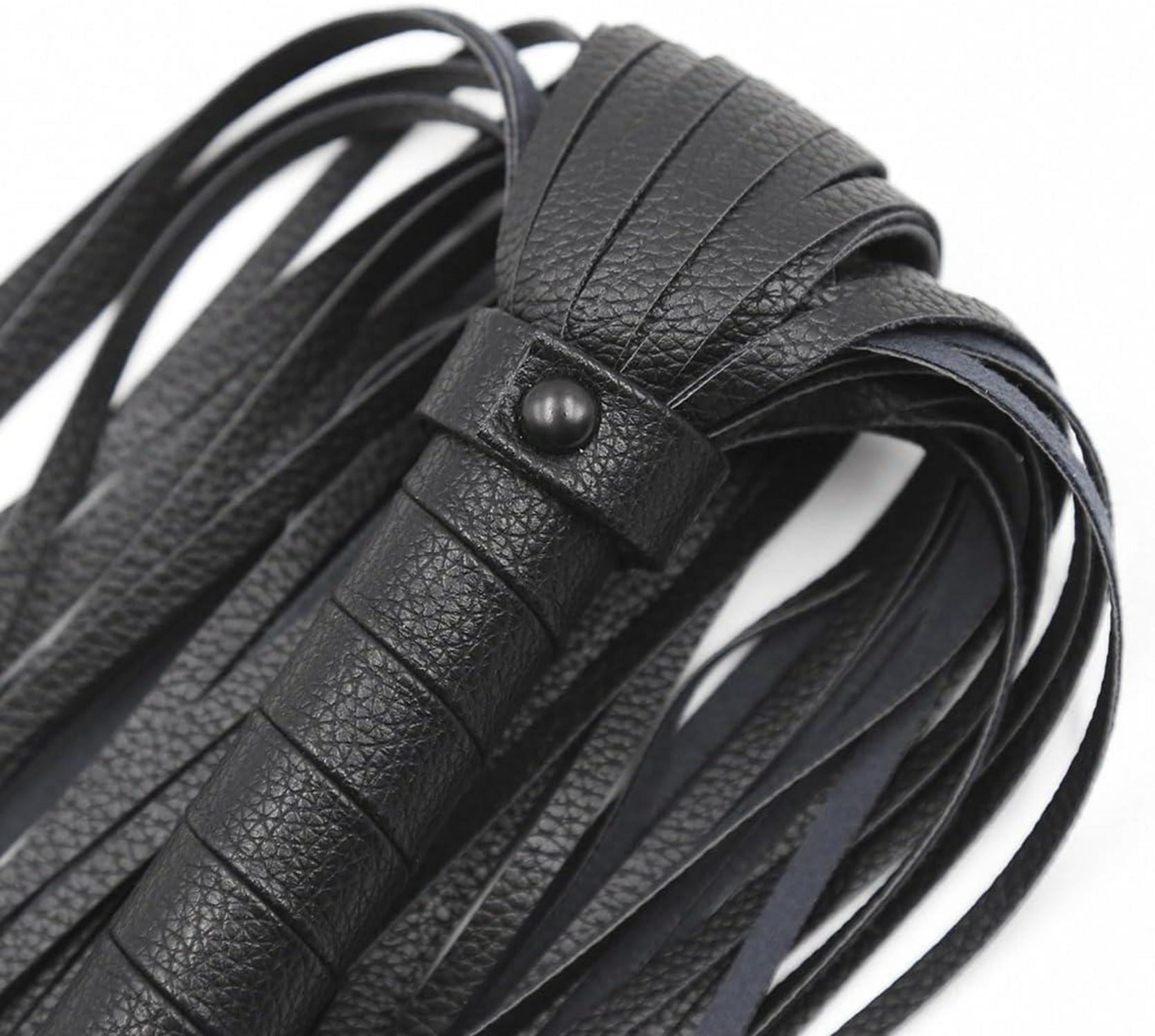 Moinha Leder Flogger Peitsche BDSM Kit 42cm PU-Leder Partner Verführung