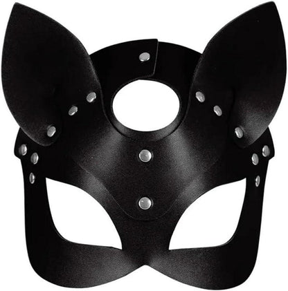 Katzenmaske Sexy PU Leder BDSM Fuchs Masken Damen Maskerade Bondage