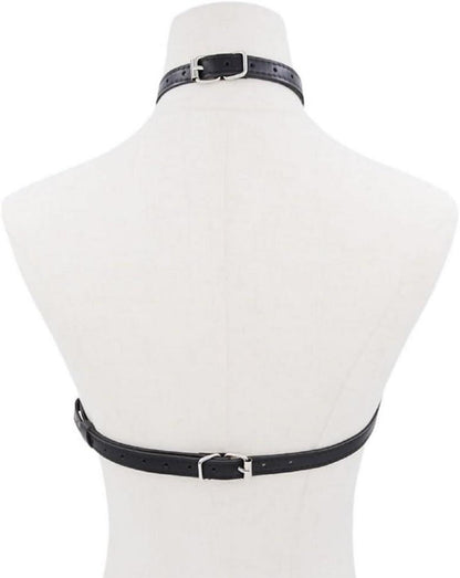 Moinha Damen Leder Body Harness Punk Brust Harness Sexy Dessous Bondage SM