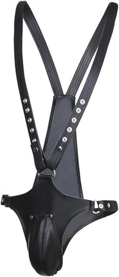 Punk Leder Body Brust Harness Männer Gay SM Fetisch Bondage