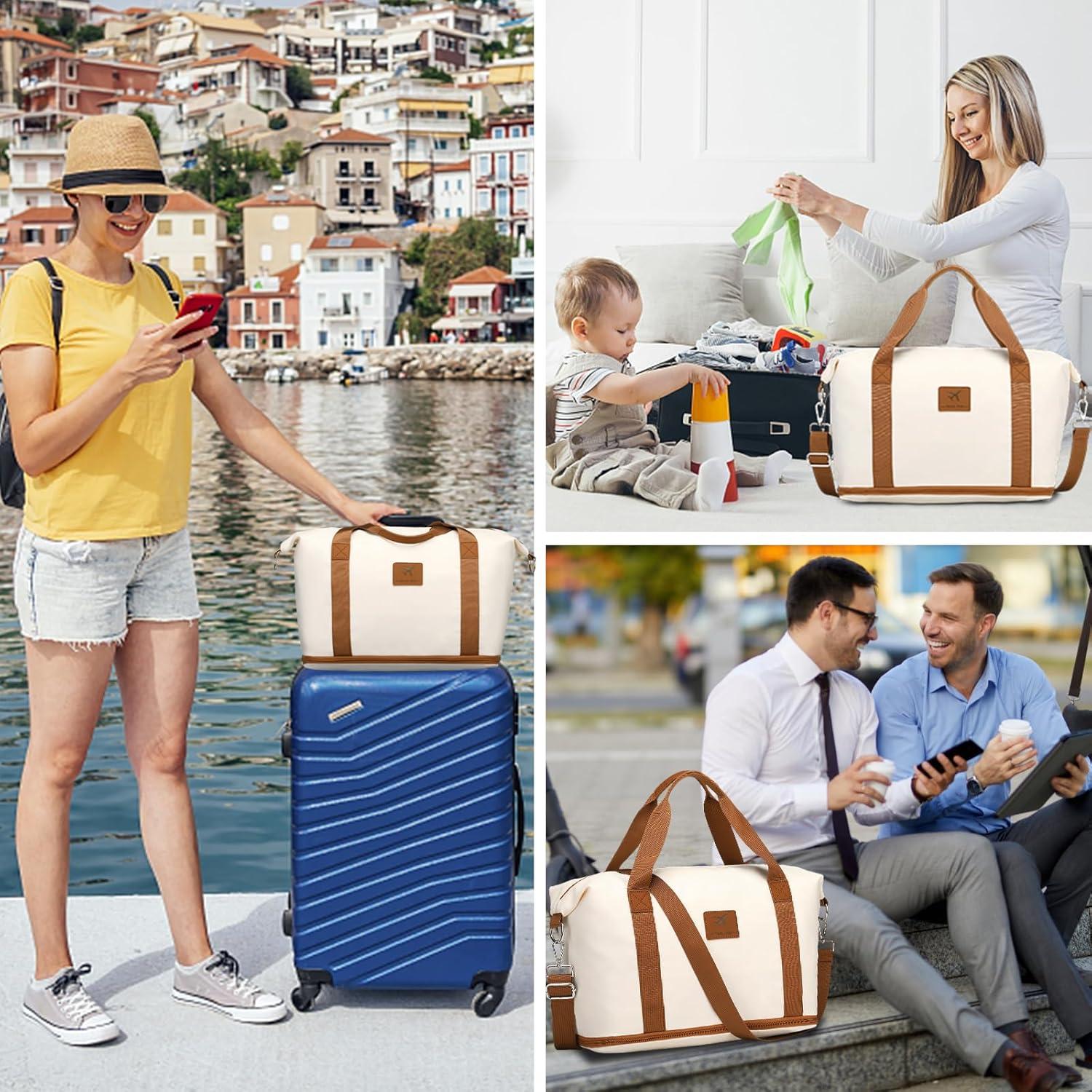 British Traveller Reisetasche Damen 40x30x22cm Sporttasche wasserdicht