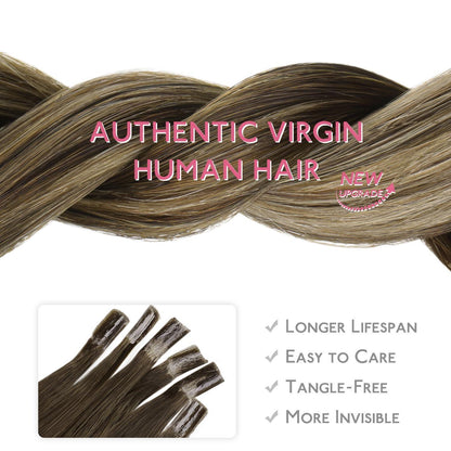 Echthaar Extensions U-Tip Bonding #4/27/4 Balayage