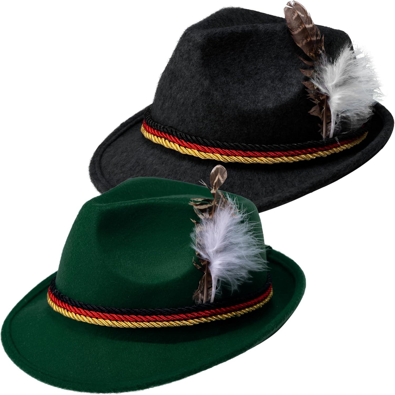 Bavarian Alpine Hats Halloween Costume Accessories Hat for Adults
