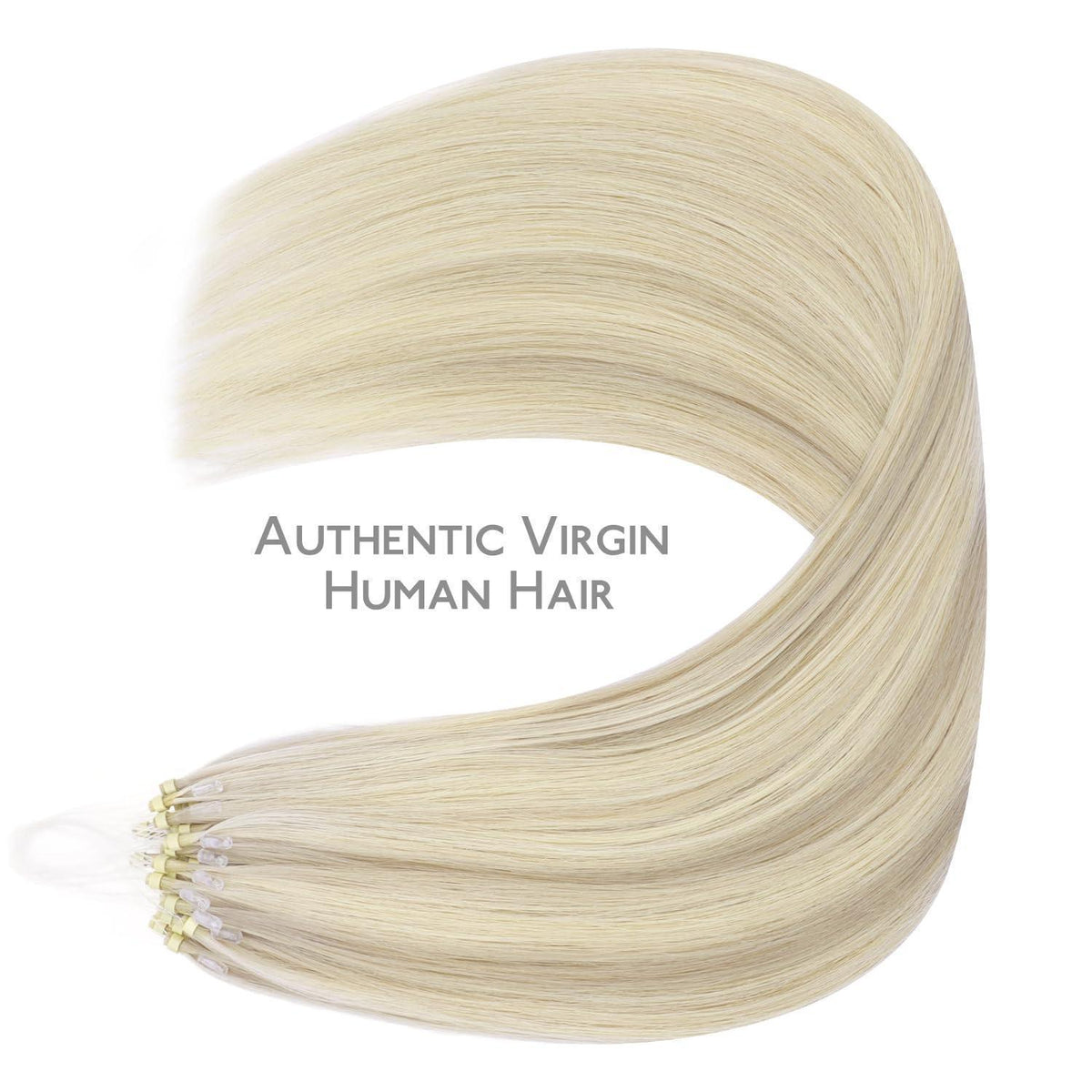 Remy Echthaar Microring Extensions Aschblond Highlights