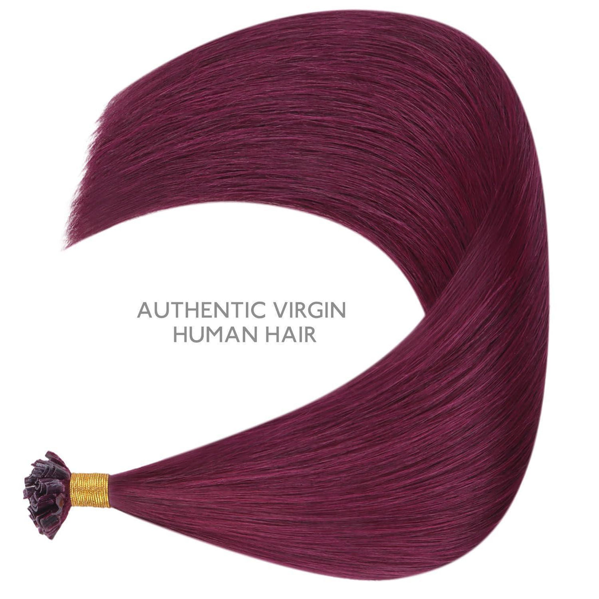 Echthaar Extensions U-Tip Burgund 50cm - 50g