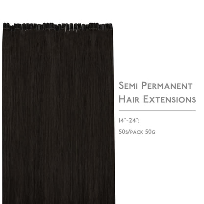 Echthaar Extensions U-Tip Dunkel Braun 60cm