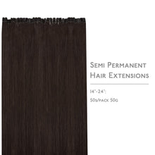 Echthaar Extensions U-Tip Schokoladenbraun 60cm