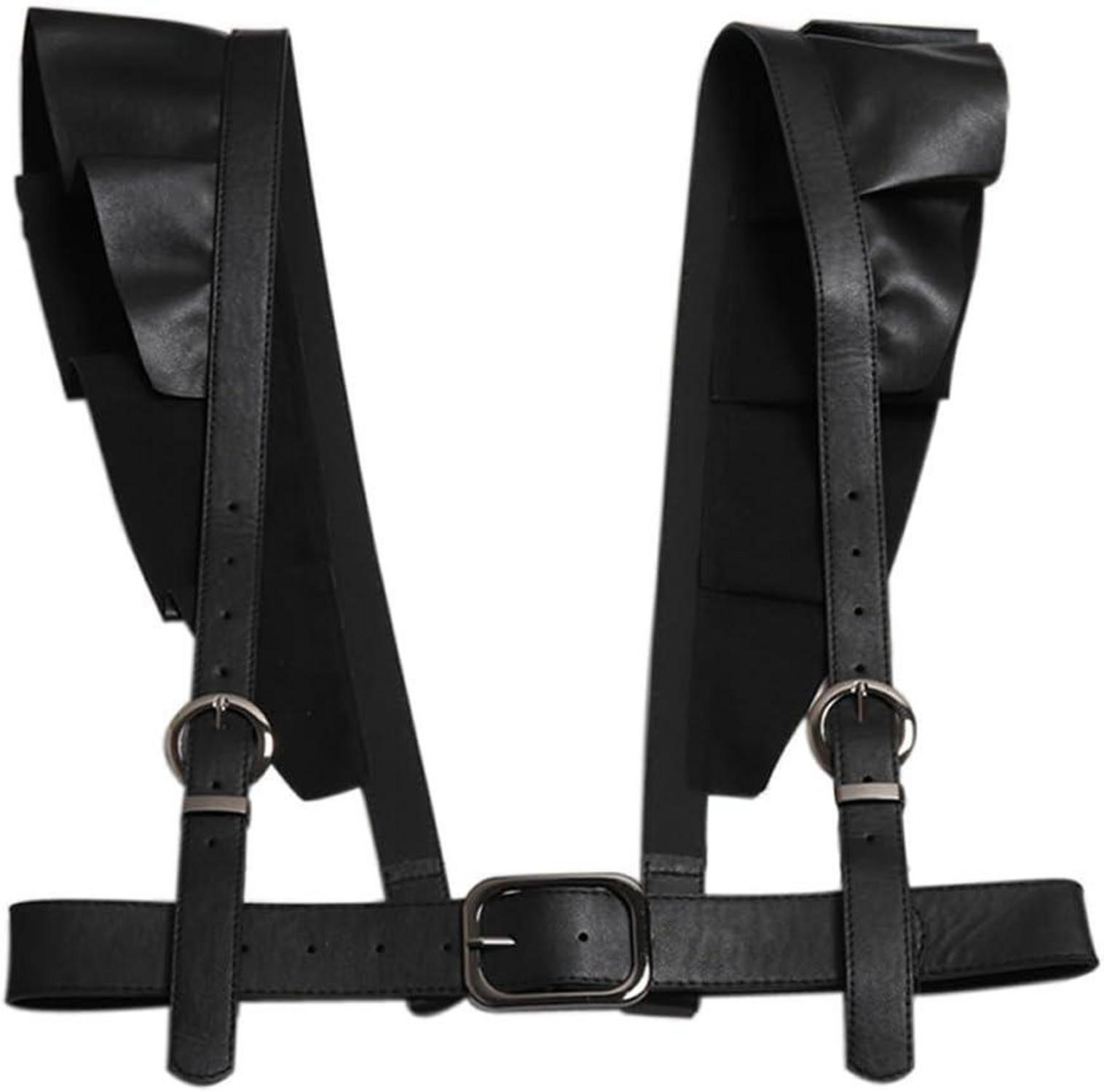 Taillengürtel Damen Schwarz Punk Gothic Party Harness Kette