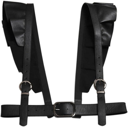 Taillengürtel Damen Schwarz Punk Gothic Party Harness Kette