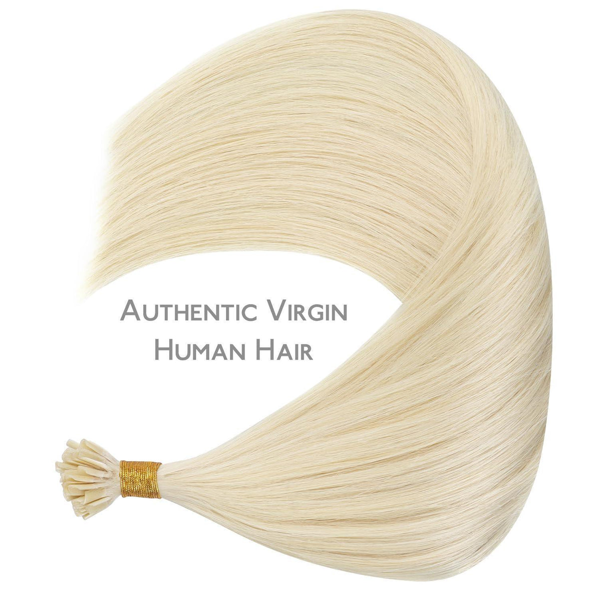 Echthaar Extensions U-Tip Platinblond 55cm 50g