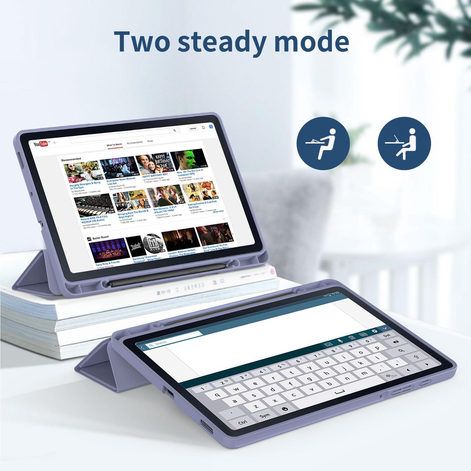 Hülle Samsung Galaxy Tab S6 Lite 10.4 Zoll Schutzfolie S Pen Lavender Violet