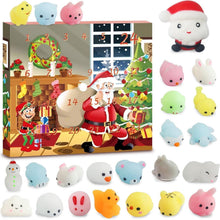 Adventskalender 2024 Weihnachts Mochi Squishies 24 Tage
