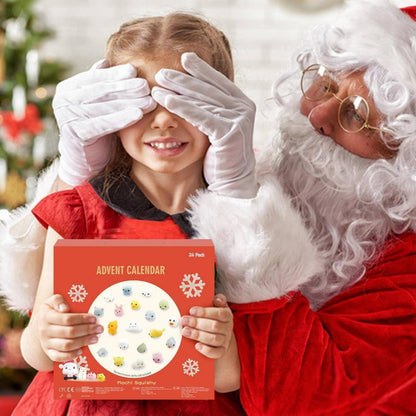 Adventskalender 2024 Weihnachts Mochi Squishies 24 Tage