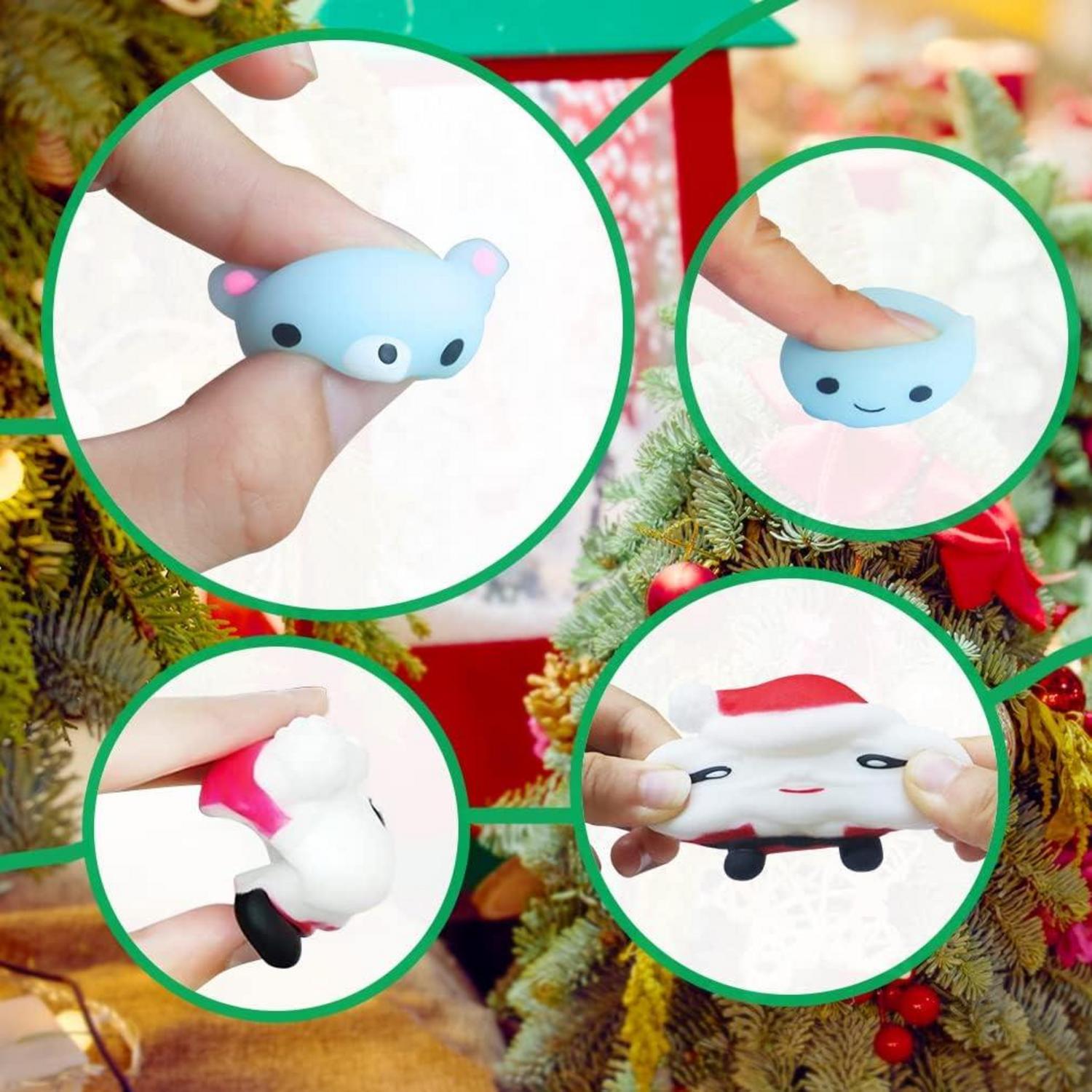 Adventskalender 2024 - 24 Tage Weihnachts Mochi Squishies Countdown
