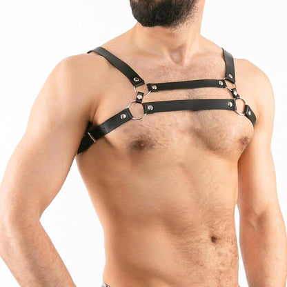 Herren Punk Leder Brust Harness Gay Fetisch Gothic Sexspielzeug