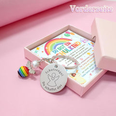 Schutzengel Schlüsselanhänger Einschulung Geschenk Mädchen Junge