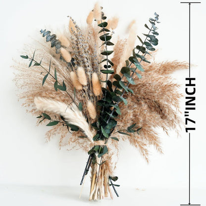 Pampasgras Trockenblumen Set Boho Wanddekoration Wohnzimmer